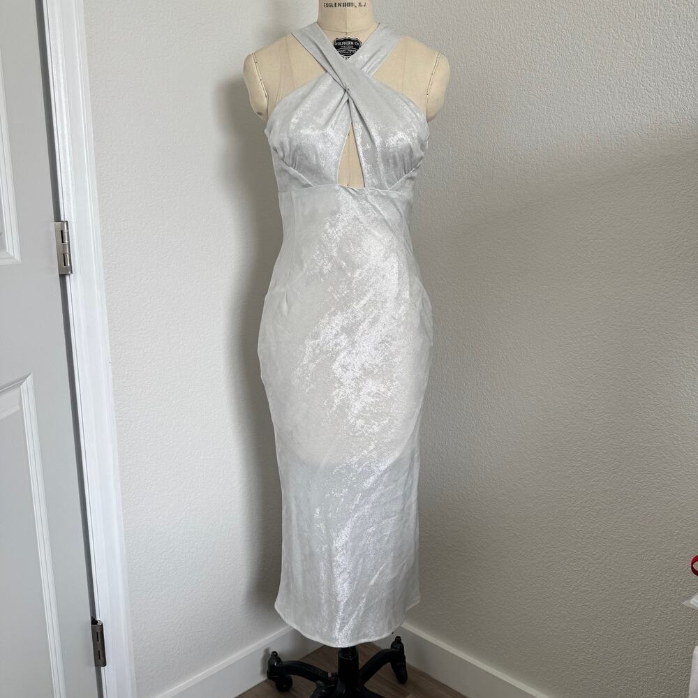 IRO Paris | NWT "Calvino" Pearl White Midi Dress Size 34
